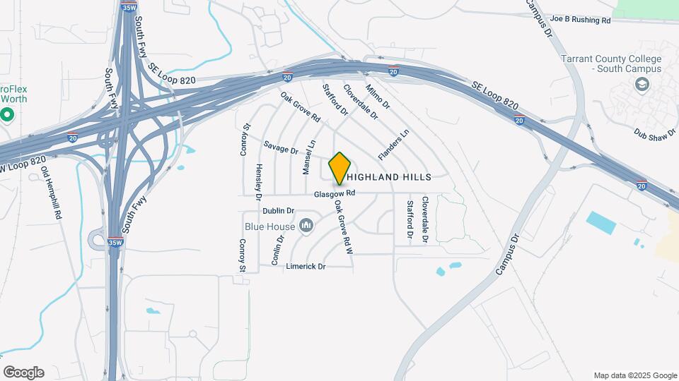 1401 Glasgow Rd Map and Location Details