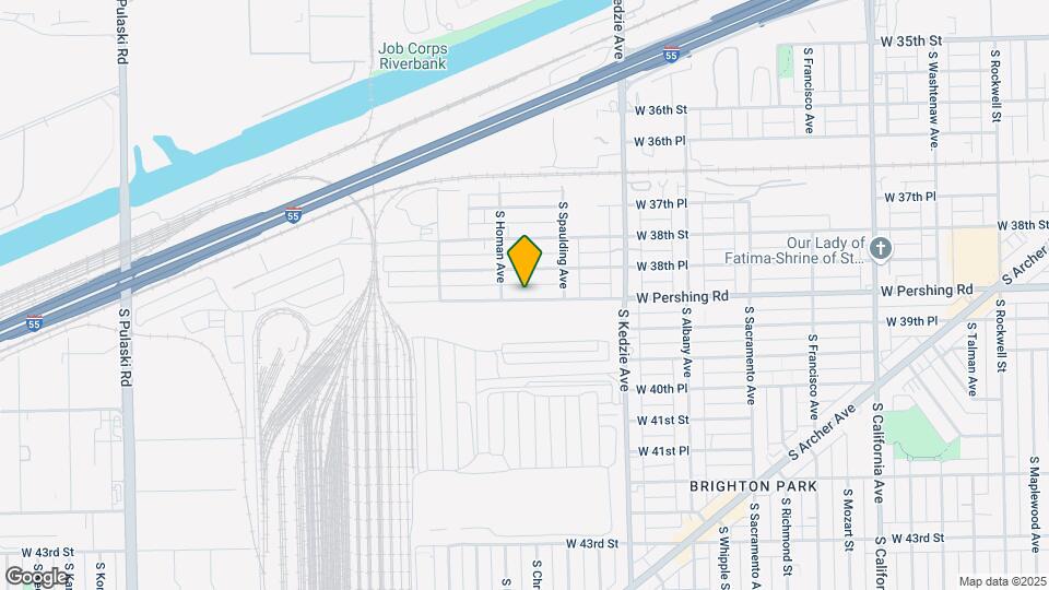 3338 W Pershing Rd Map and Location Details