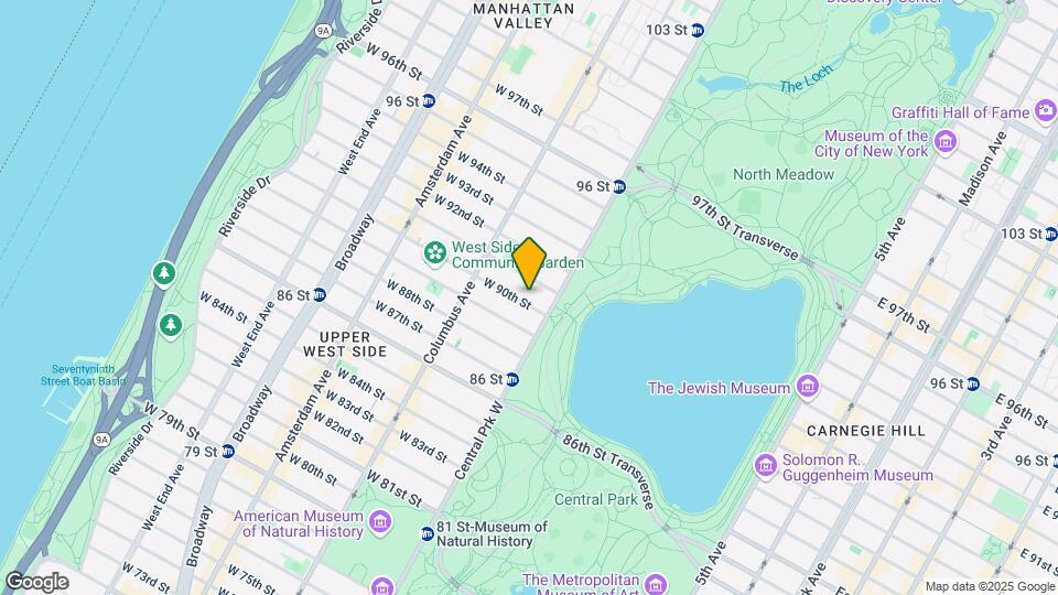 17 W 90th St Map and Location Details
