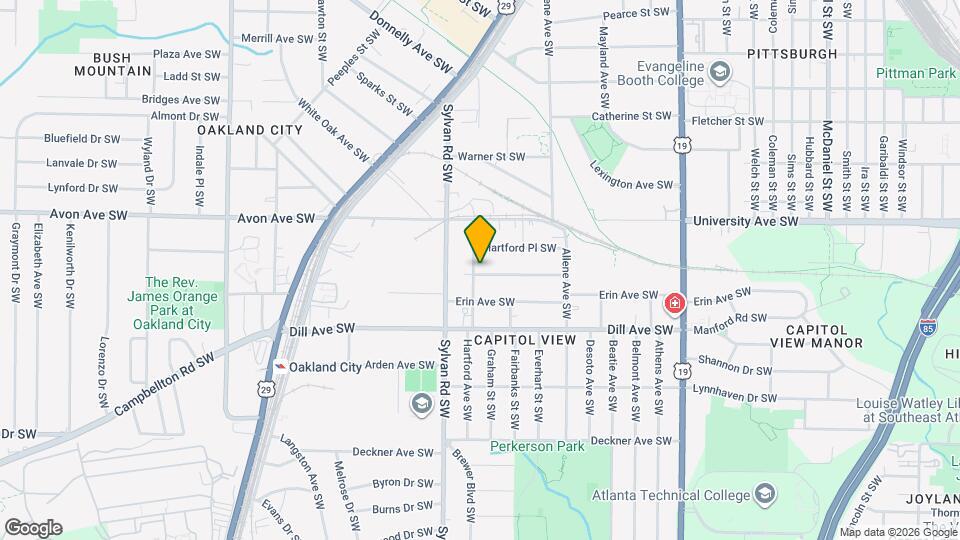 1264 Hartford Ave SW Map and Location Details