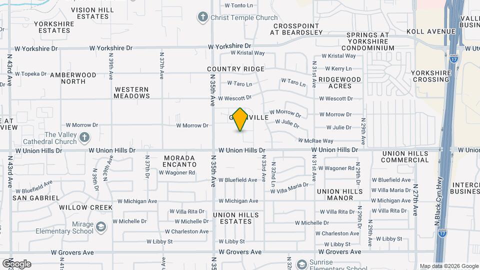 18626 N 34th Ave Map and Location Details