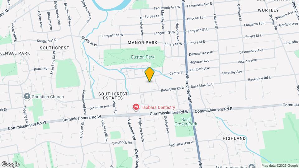 76 Baseline Rd W Map and Location Details