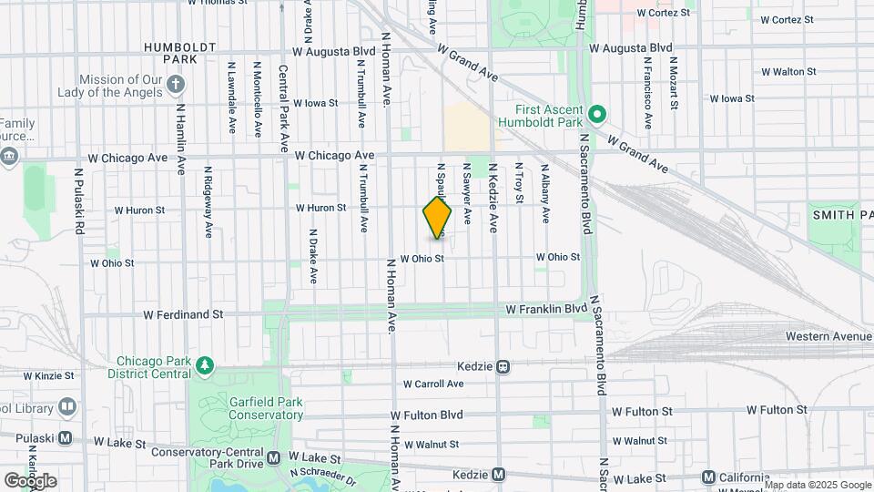 610 N Spaulding Ave Map and Location Details
