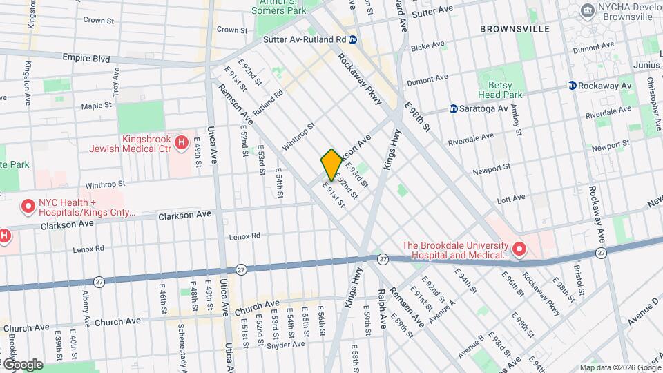 309 E 91st St Map and Location Details