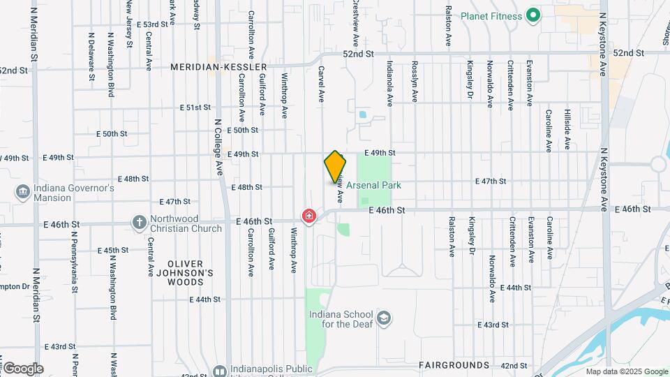 4648 Crestview Ave Map and Location Details