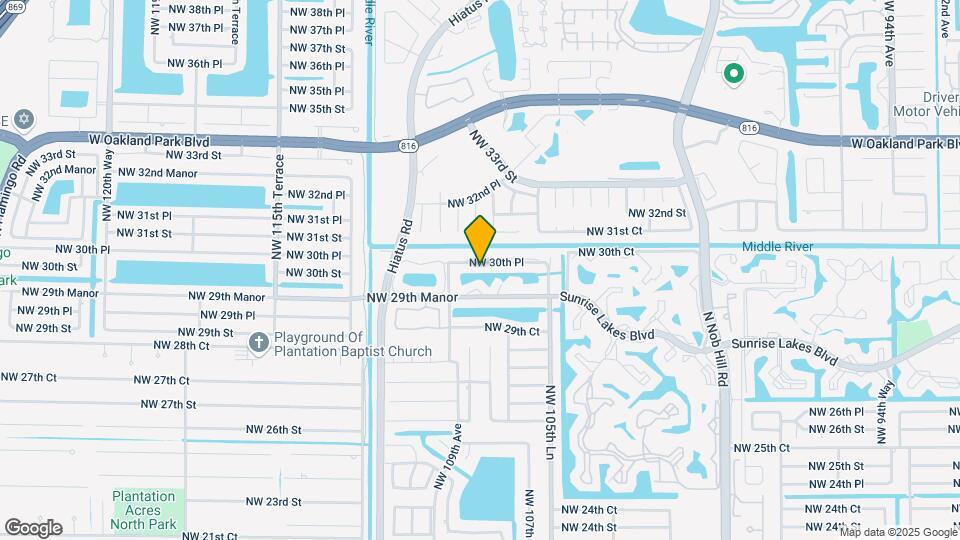 10832 NW 30th Pl Map and Location Details