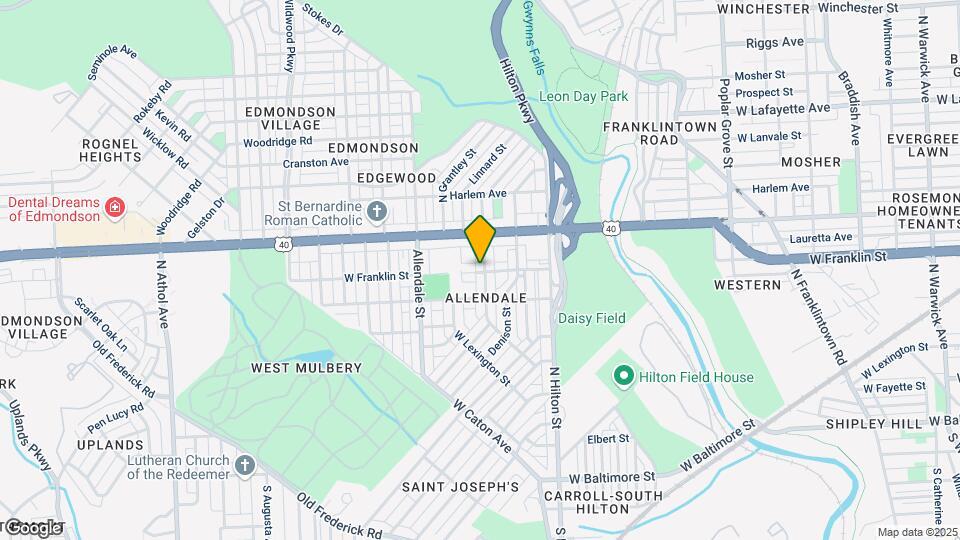 500 Edgewood St Map and Location Details