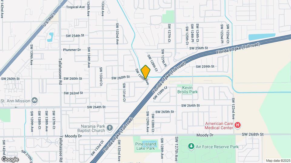 13000 SW 260th Terrace-Unit -1 Map and Location Details
