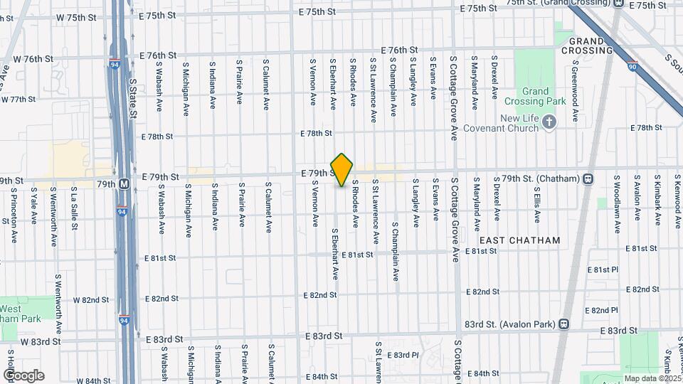 7927 S Eberhart Ave Map and Location Details