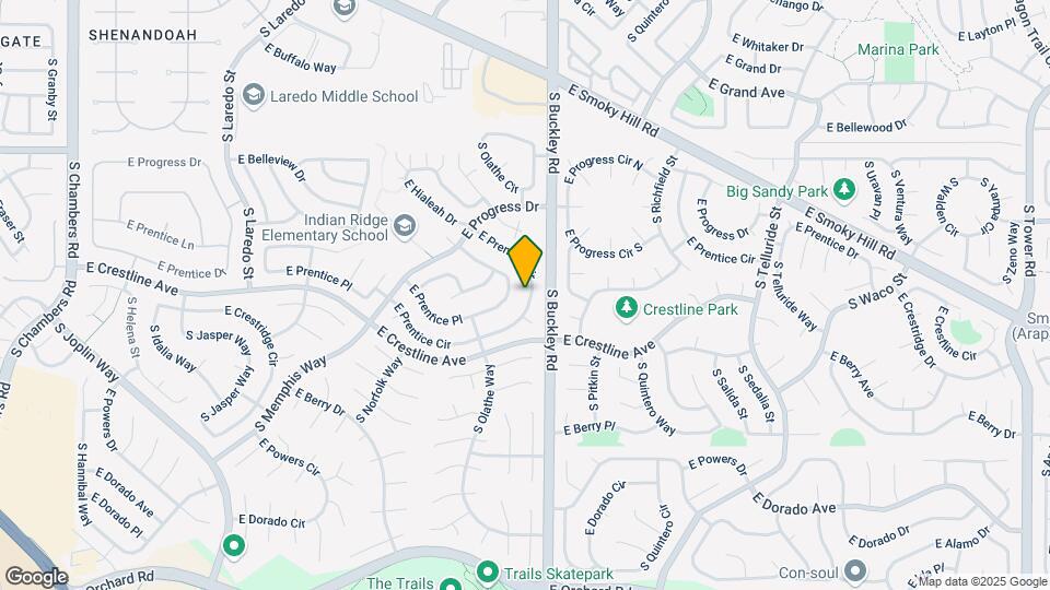 16787 E Prentice Cir Map and Location Details