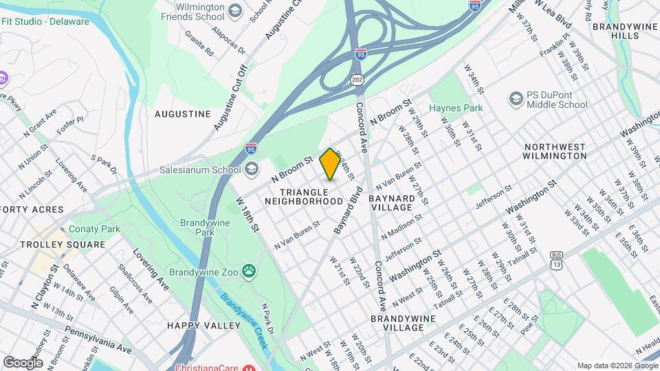 2215 N Harrison St Map and Location Details