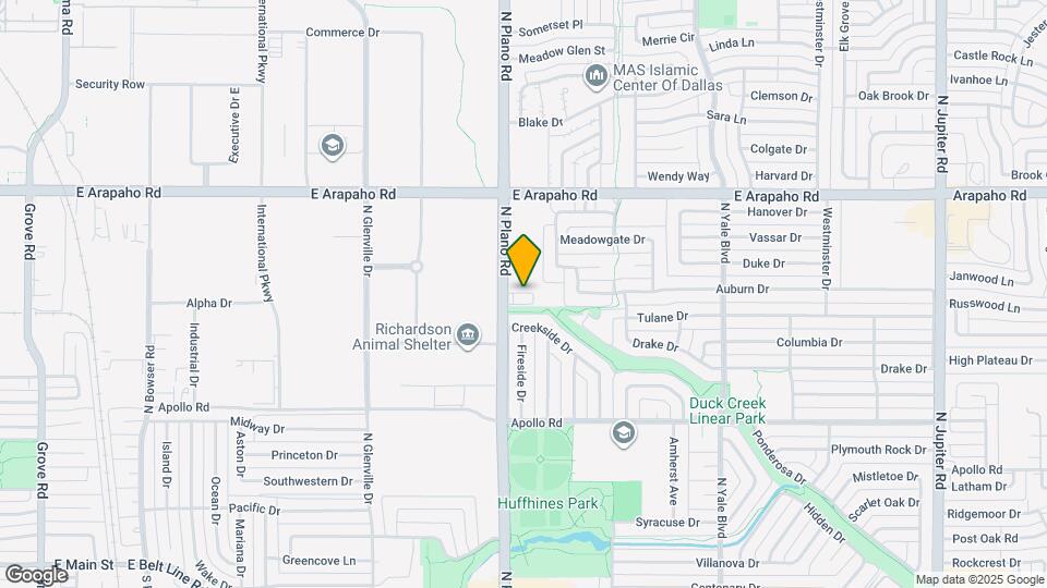 728 N Plano Rd Map and Location Details