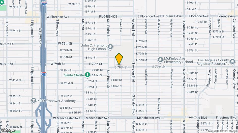 7843 Towne Ave Map and Location Details