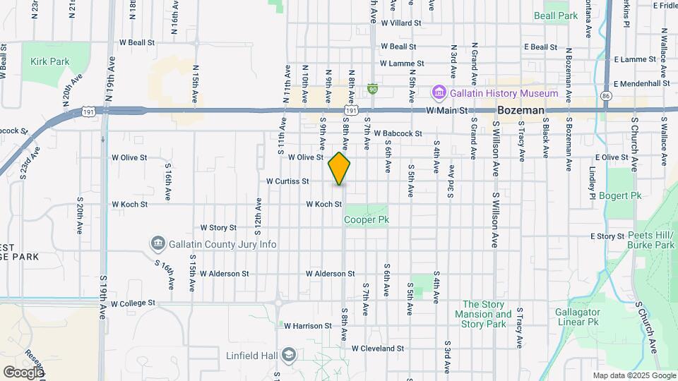 307 S 8th Ave Map and Location Details