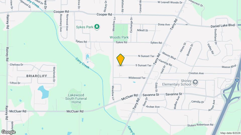 249 S Sunset Ter Map and Location Details