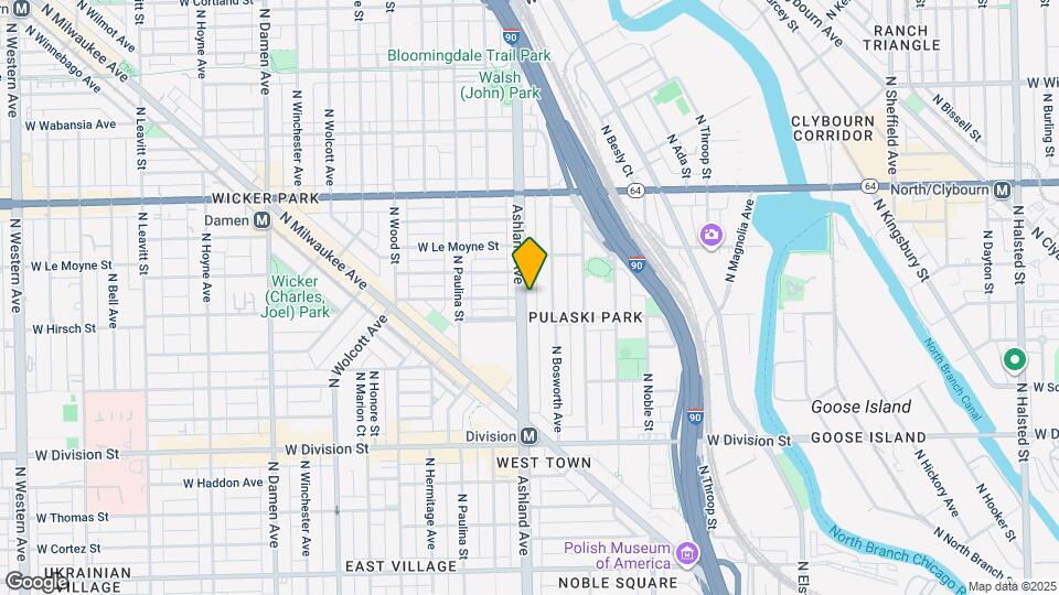 1417 N Ashland Ave Map and Location Details