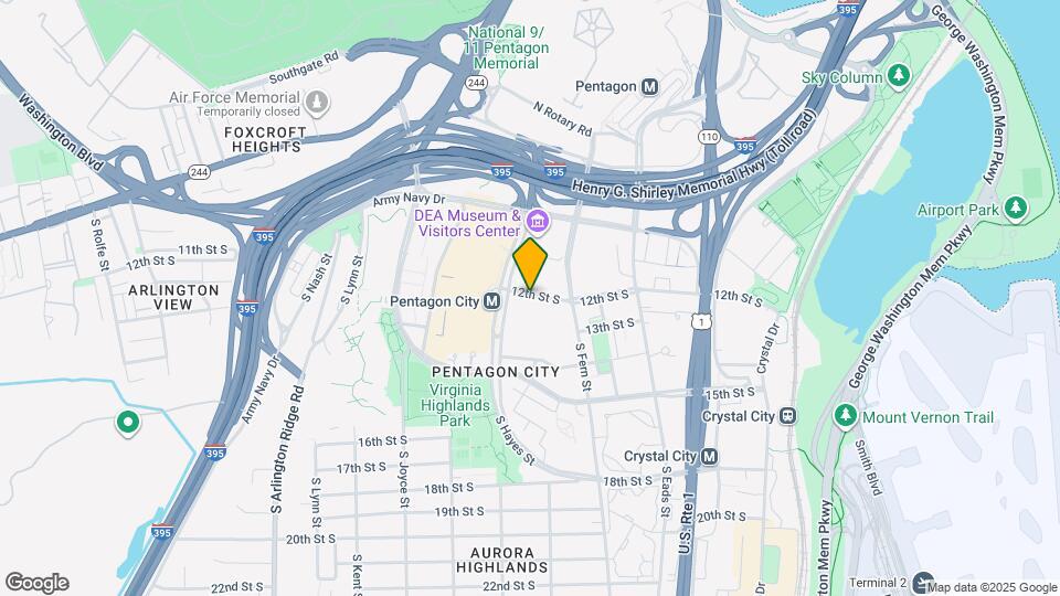 The Witmer Pentagon City Map and Location Details