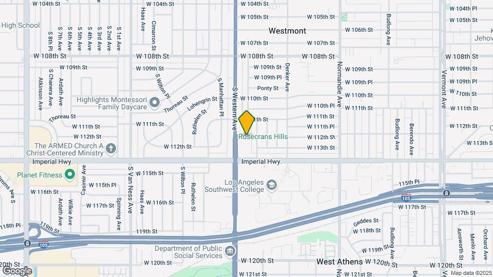 11208 S Western Ave Map and Location Details