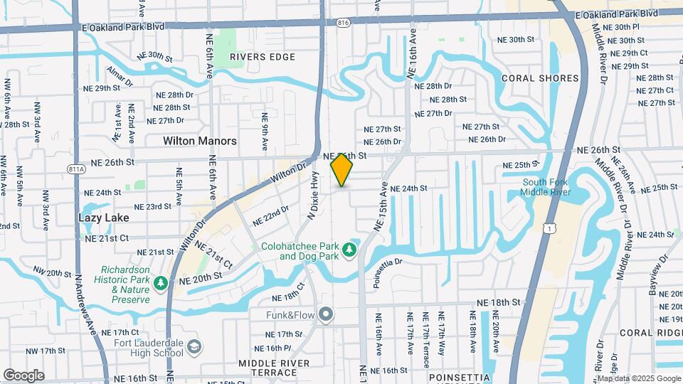 1240 NE 24th St Map and Location Details