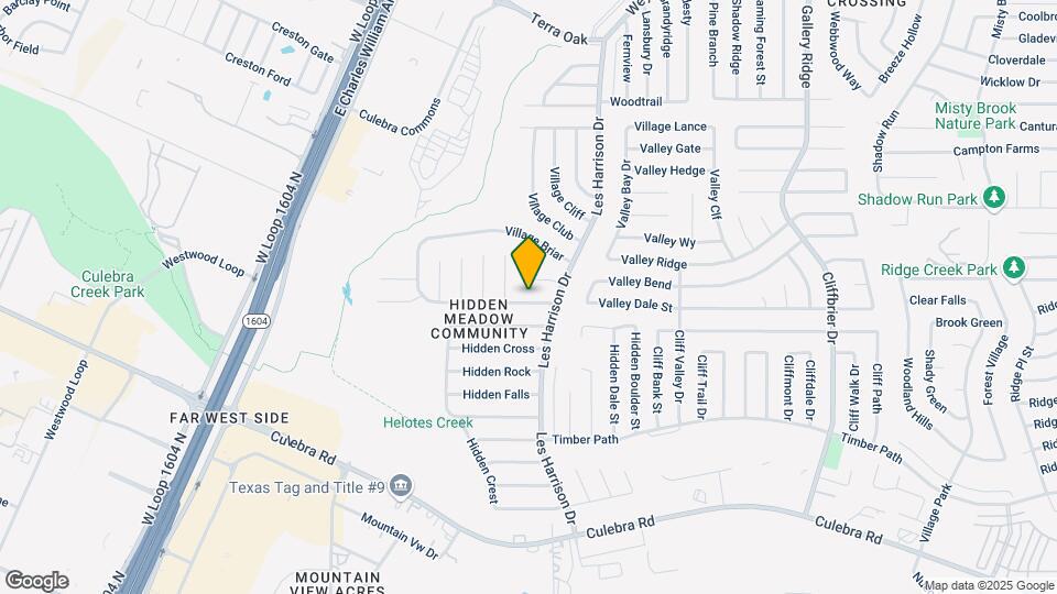 9717 Valley Crest Map and Location Details