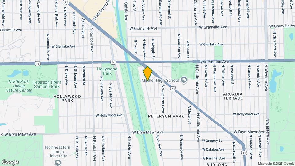 5849 N Virginia Ave, Unit 1 Map and Location Details