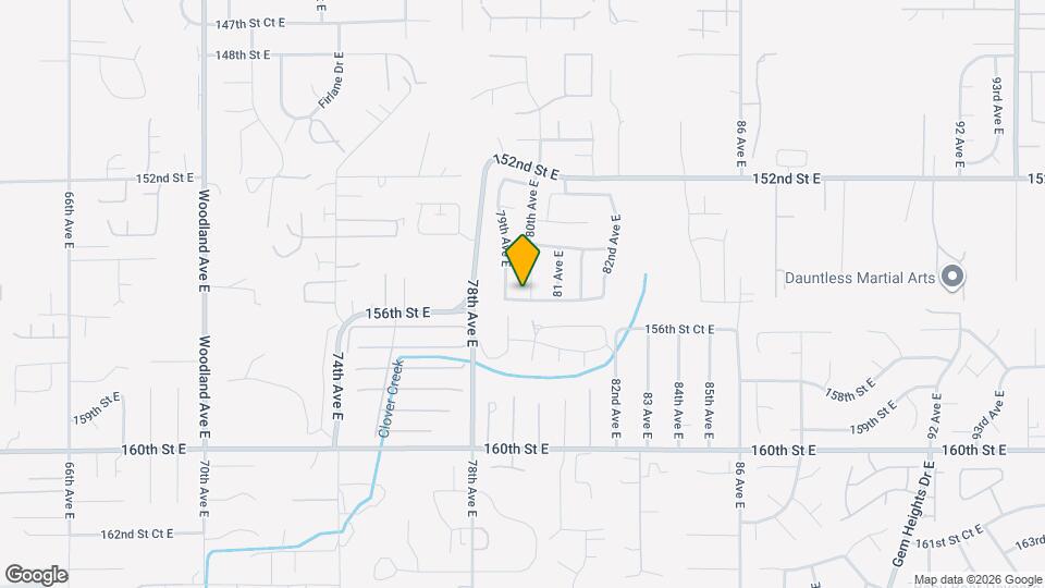 15508 80th Ave Ct E Map and Location Details