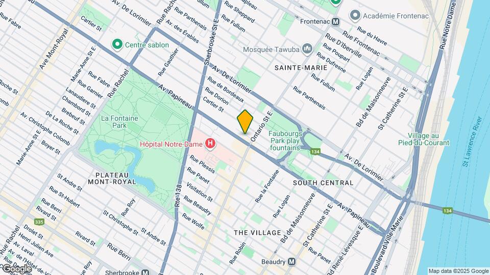 2023 Papineau Av Map and Location Details