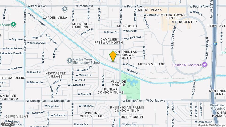 3531 W Vogel Ave Map and Location Details