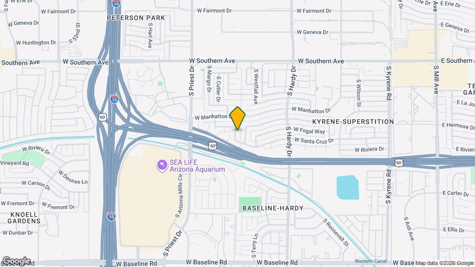 3935 S Beck Ave Map and Location Details