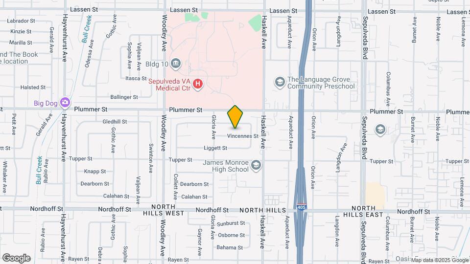 15909 Vincennes St Map and Location Details