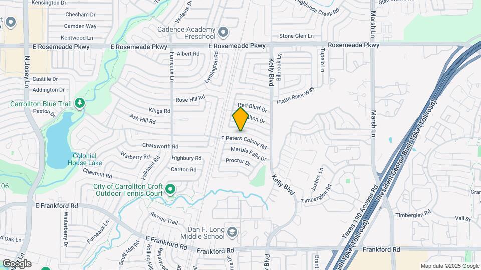 2215 E Peters Colony Rd Map and Location Details