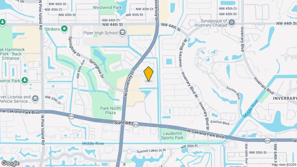 7645 NW 38th Ct Map and Location Details