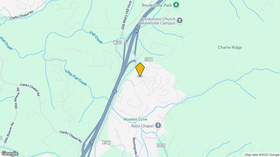 Creekside at Weaverville Mapa y Detalles de la Ubicación