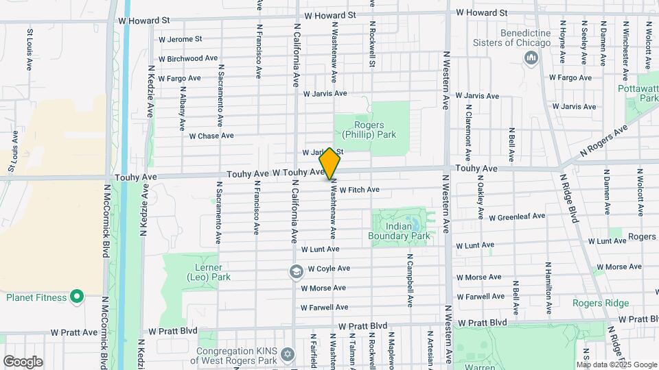 2702-2710 W Fitch Ave Map and Location Details