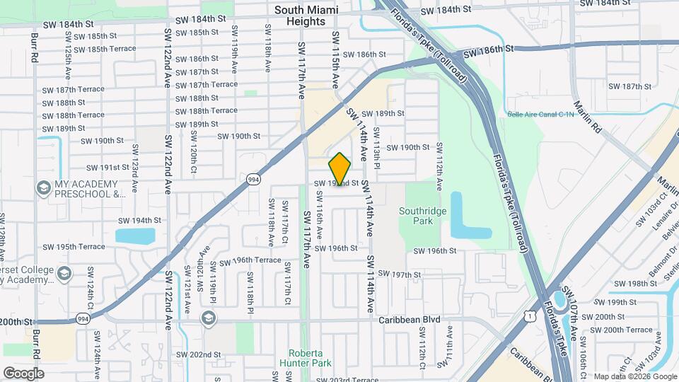 11461 SW 193rd St Map and Location Details