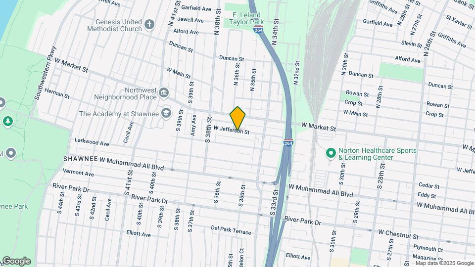 3446 W Jefferson St Map and Location Details