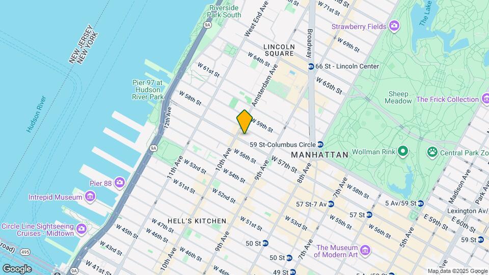 465 W 57th St Map and Location Details