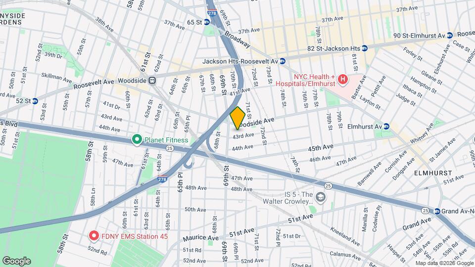 69-19 43rd Ave Map and Location Details