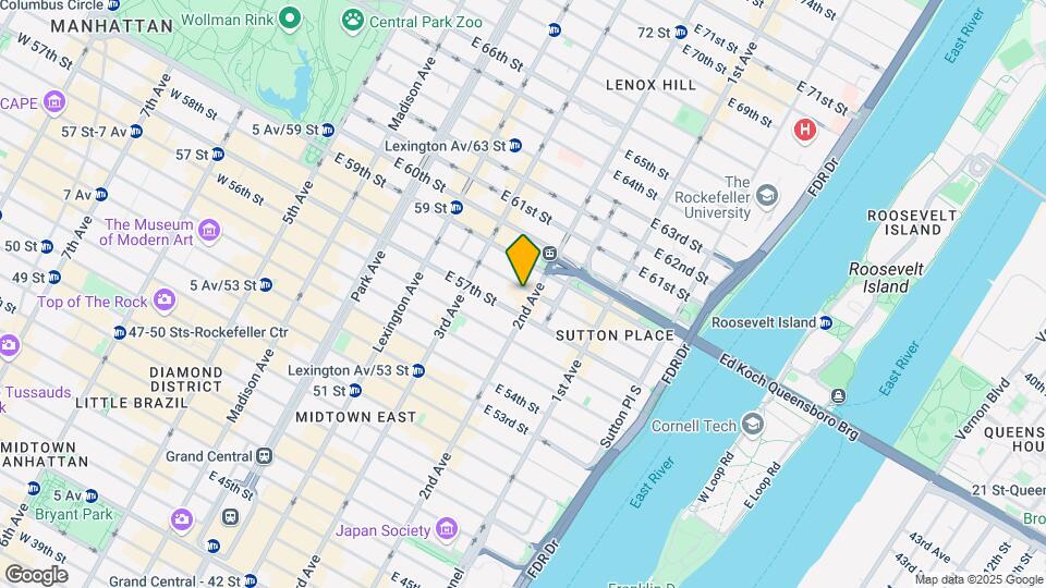 248 E 58th St Map and Location Details