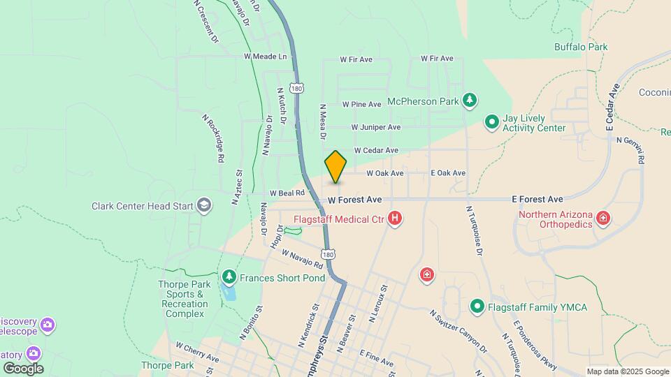 1411 North Rim Drive Map and Location Details