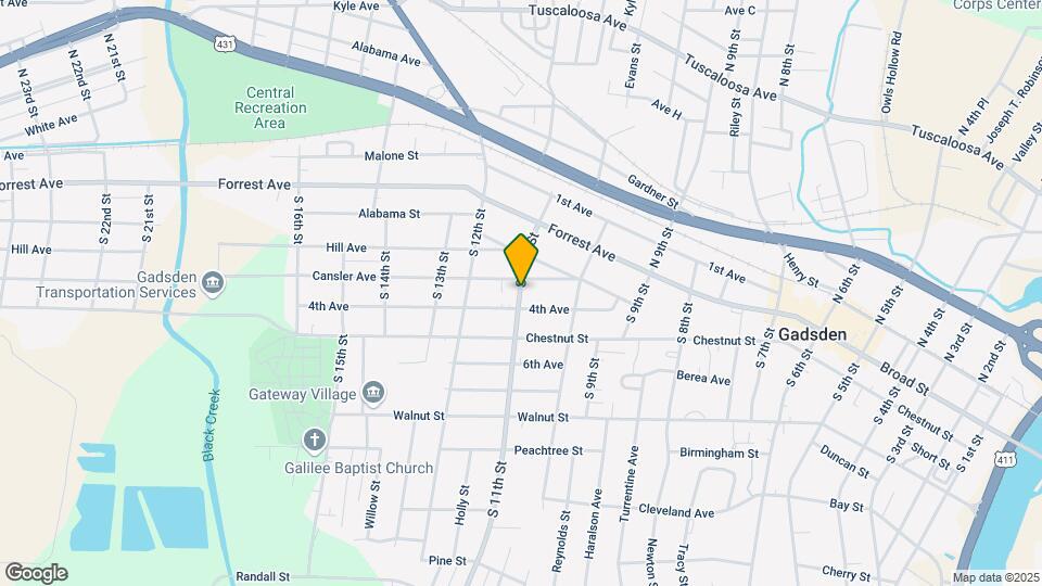 340 S 11th St Map and Location Details