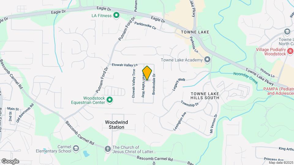 419 Etowah Valley Way Map and Location Details