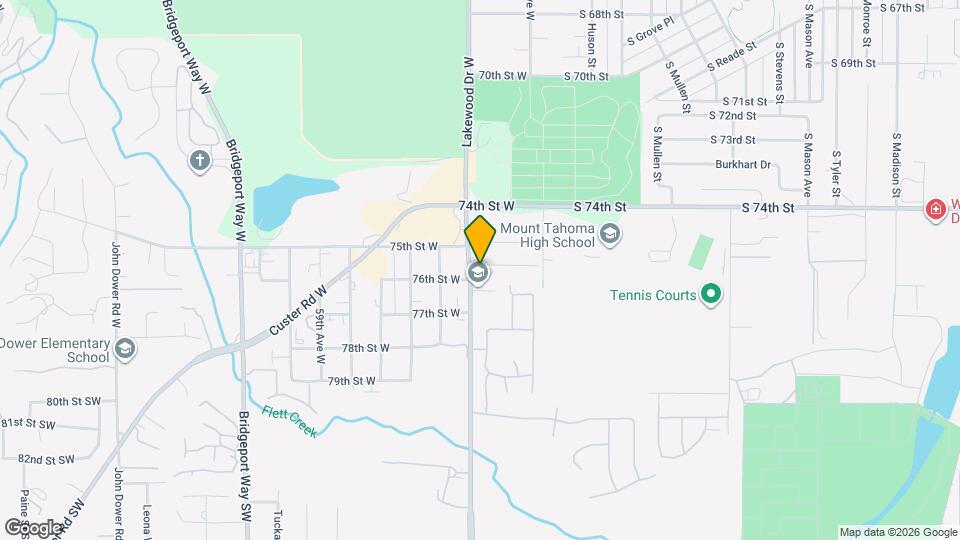 7519 Lakewood Dr W Map and Location Details