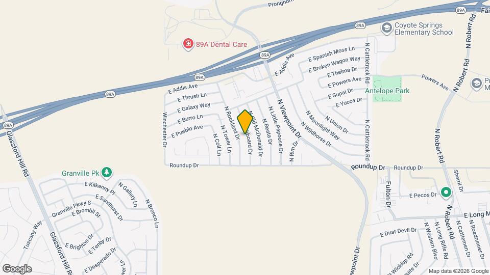 6130 N Buckboard Dr Map and Location Details