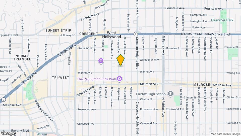 818 N Harper Ave Mapa y Detalles de la Ubicación