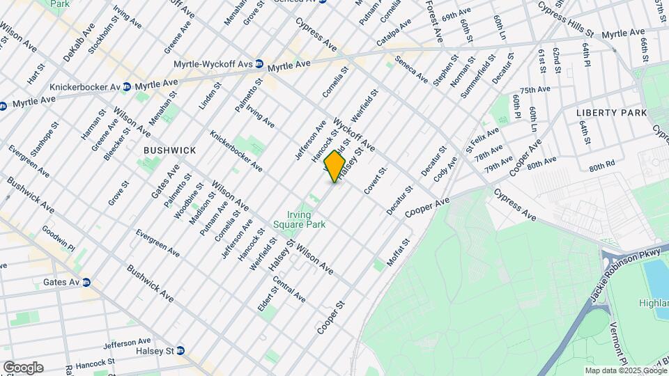 1316 Halsey St Mapa y Detalles de la Ubicación