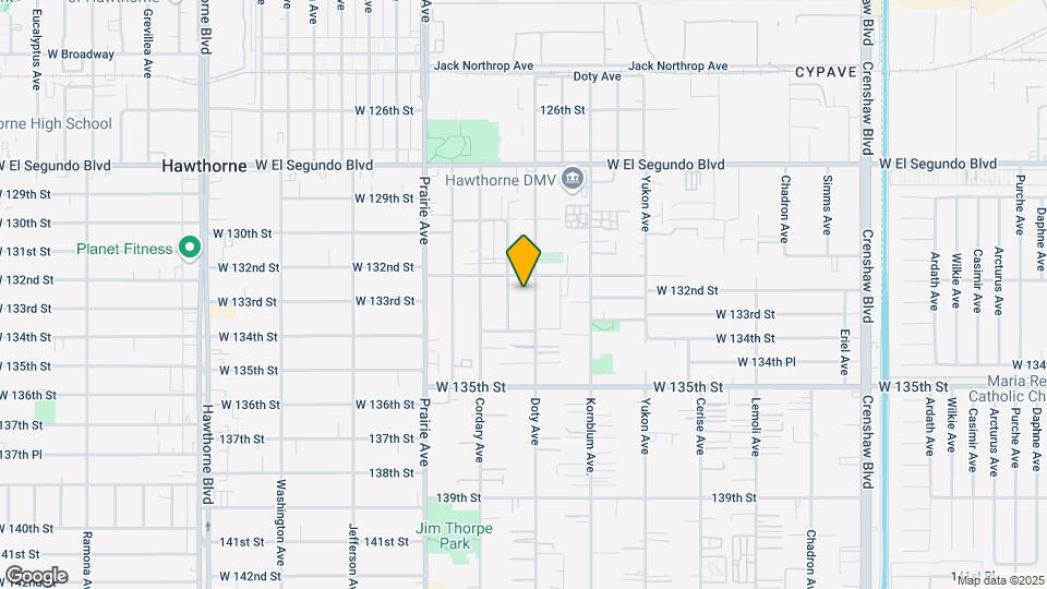 13219-13221 Doty Ave Map and Location Details