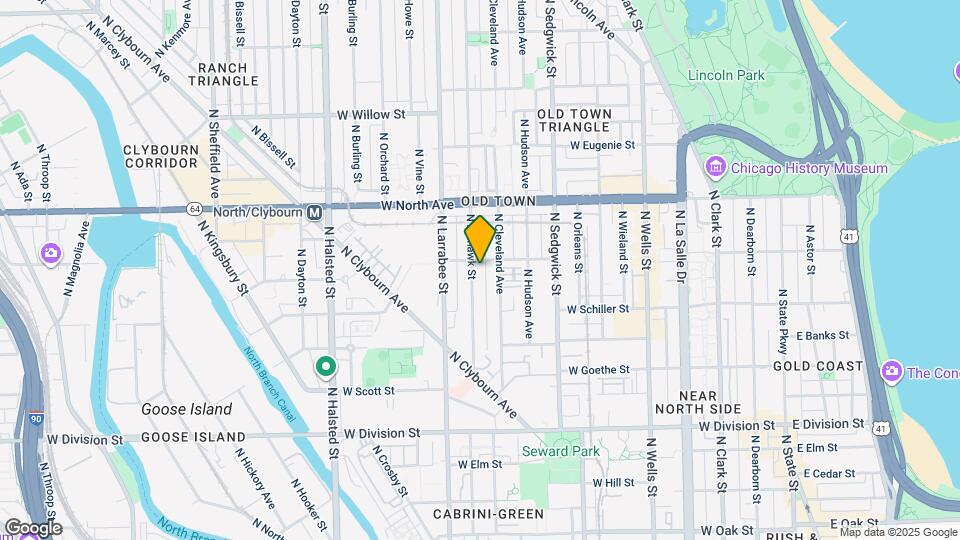 1445 N Mohawk St Map and Location Details