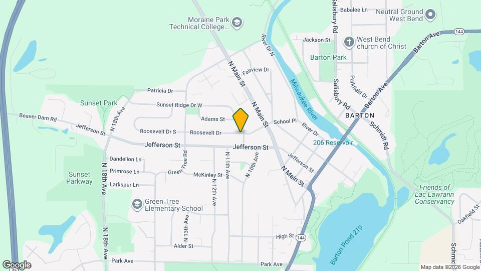 1616 Sunset Ridge Dr Mapa y Detalles de la Ubicación