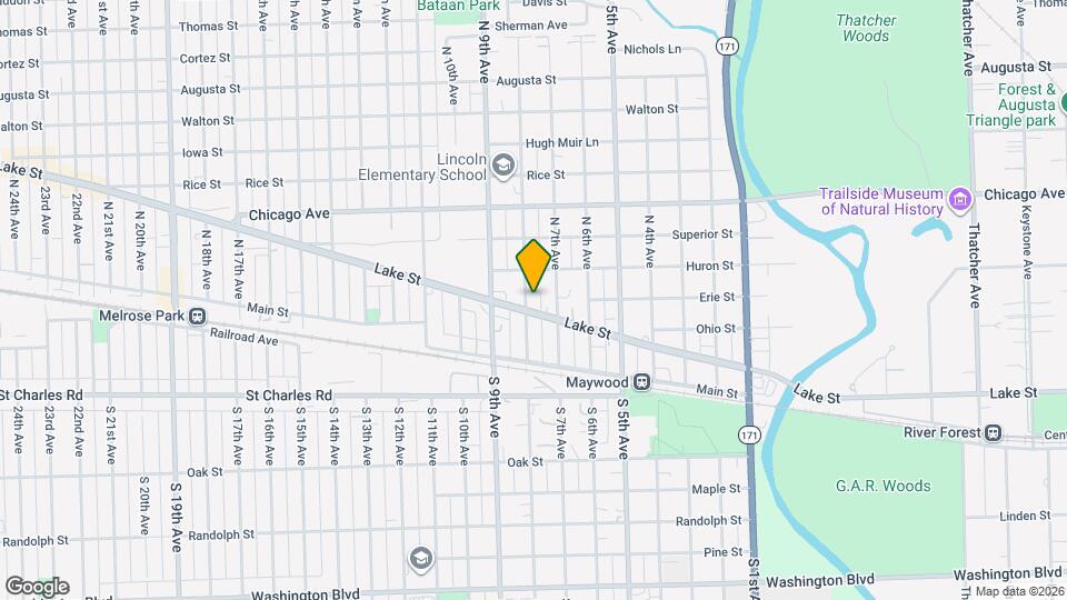 319 N 8th Ave, Unit 2 Map and Location Details